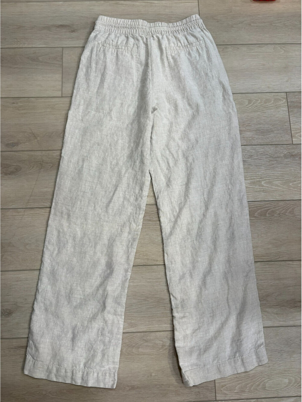 Athleta Women’s Small/Tall Retreat 100% Linen High Rise Wide Leg Pants EUC - Picture 4 of 9